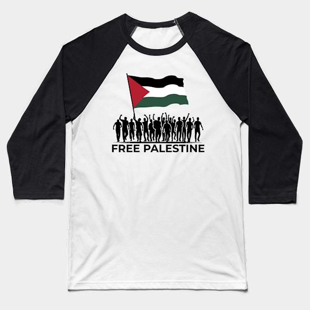 Palestine - Free Palestine Baseball T-Shirt by Muslimory